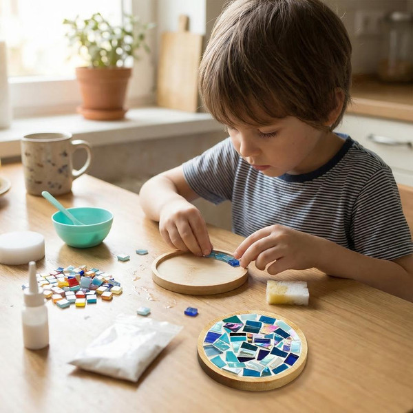 Kit Créatif Mosaïque Dessous De Verre Enfant zaxx