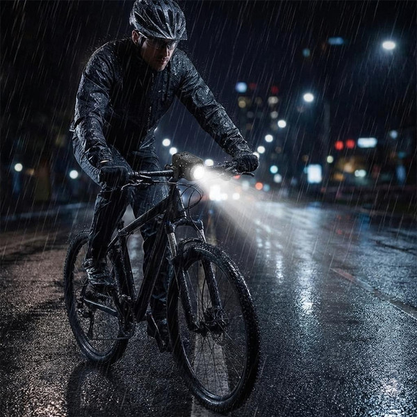 Phare Pour Vélo Avec Klaxon Rechargeable zaxx