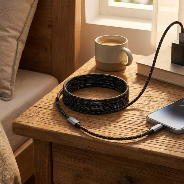 Câble Charge Rapide Magnétique USB-C Tressé zaxx