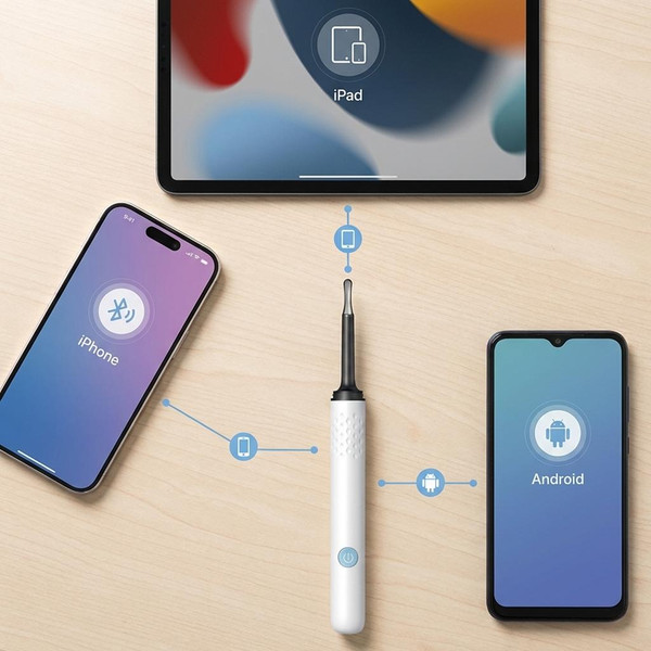 Cure Oreille Avec Caméra - Nettoyeur Oreilles Connecté zaxx