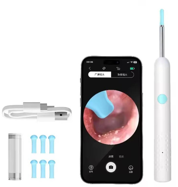 Cure Oreille Avec Caméra - Nettoyeur Oreilles Connecté zaxx