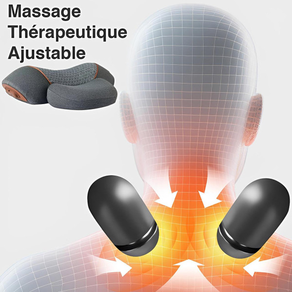 Masseur Cervical Chauffant - Coussin Cervical Massant zaxx