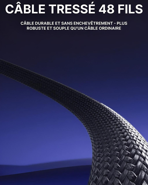 Câble De Chargement Rapide Avec Support 2-En-1 zaxx