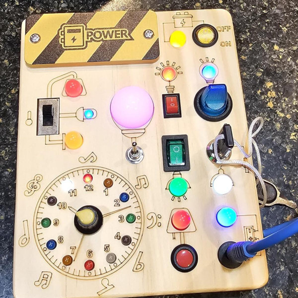 Tableau D'Activités Montessori Enfant - Jouet Sensoriel à Partir d'1 An zaxx