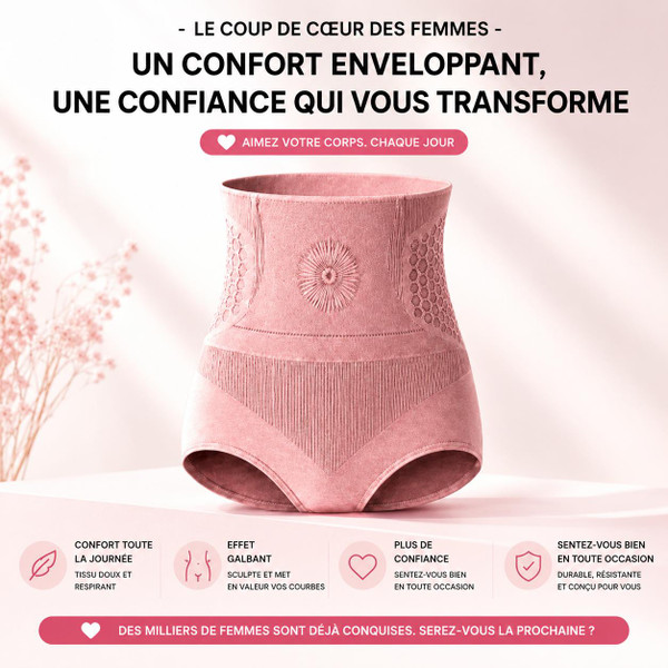 Culotte Gainante Taille Haute - Ventre Plat zaxx