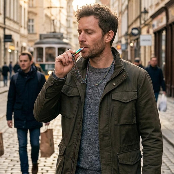 Collier Inhalateur Diffuseur D'Arôme Portable Sans Batterie Ni Vapeur zaxx