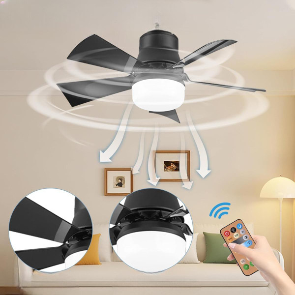 Ventilateur Pour Plafond Avec Lumière Silencieux zaxx