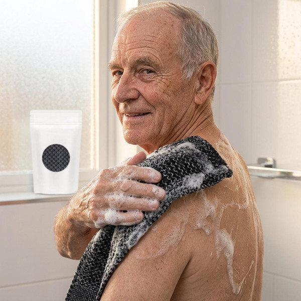 Serviette De Douche Exfoliante Antibactérienne zaxx