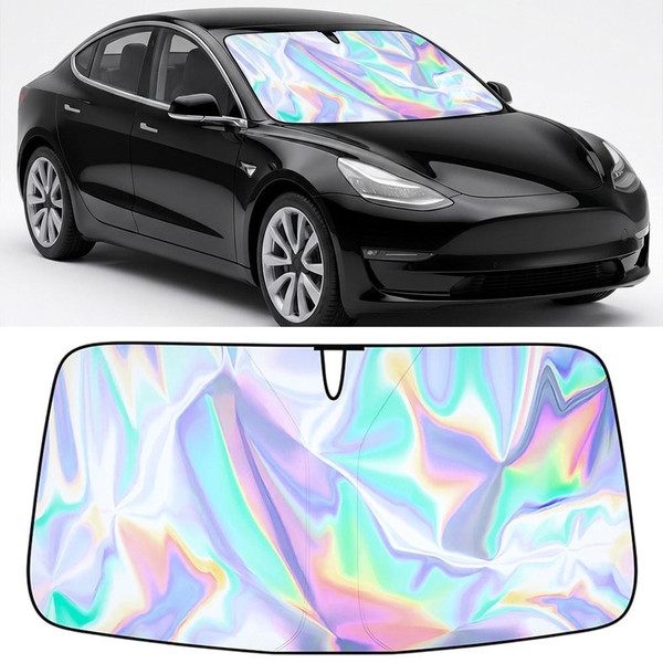 Pare-soleil Voiture Pour Pare Brise Avant Anti UV Pliable zaxx