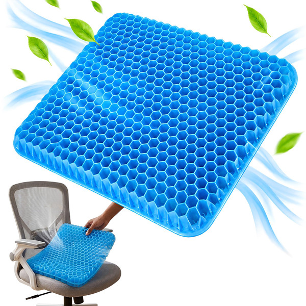 Coussin Gel D'Assise Orthopédique Rafraîchissant Pour Chaise zaxx