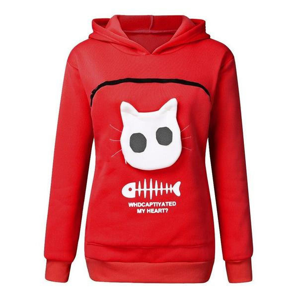 Pull Poche Kangourou pour Chat zaxx