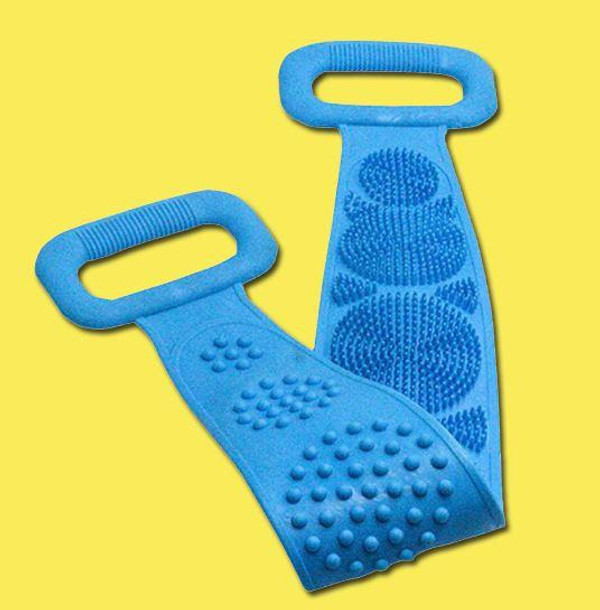 Longue Brosse de Bain Double Sens en Silicone zaxx