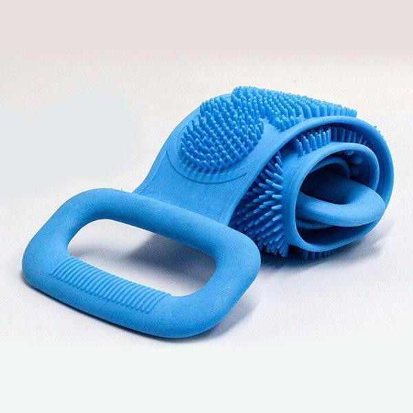 Longue Brosse de Bain Double Sens en Silicone zaxx