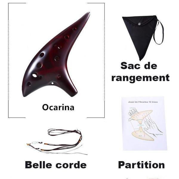 12 trous Alto C Ocarina Instrument de musique pour interprète