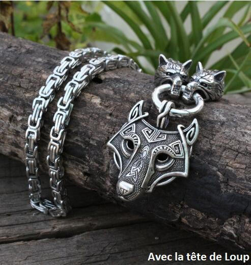 Collier en acier inoxydable Viking zaxx