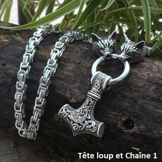 Collier en acier inoxydable Viking zaxx