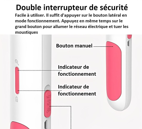 Raquette Anti-moustiques Rechargeable zaxx