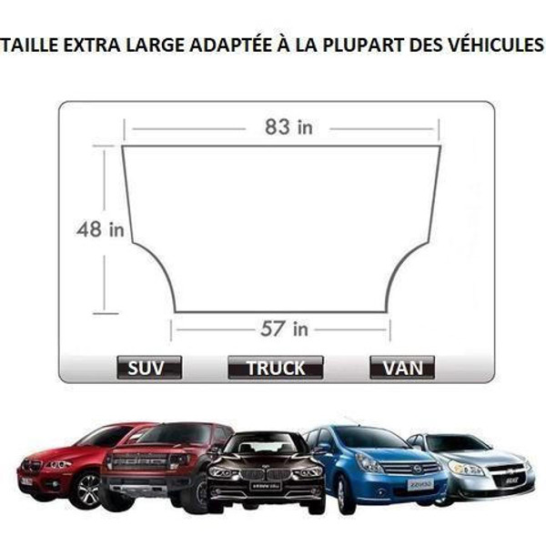 Couverture de pare-brise de voiture couverture de pare-brise d