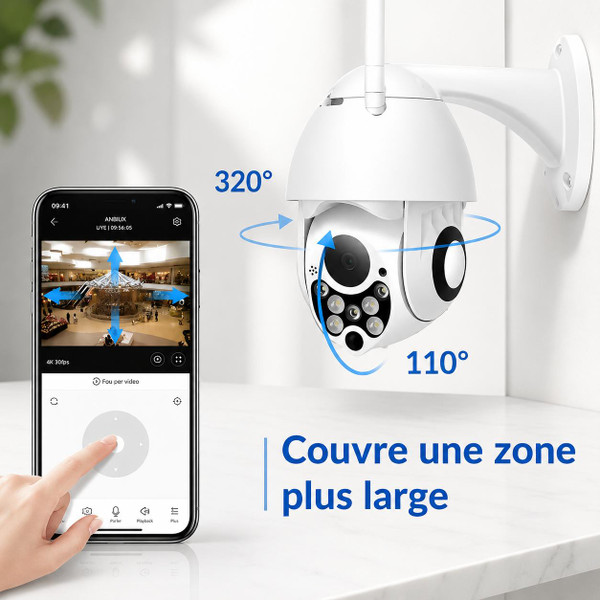 Caméra De Surveillance Wifi - Sans Fil - CamSafe™ zaxx