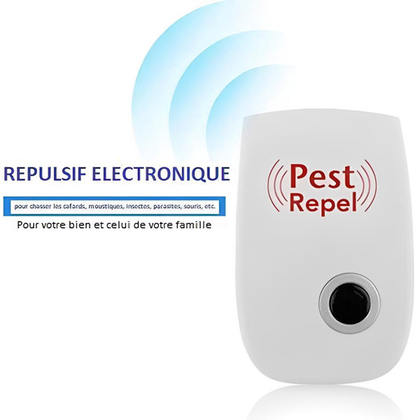 PESTREPEL™: Insectifuge à Ultrasons pour Insectes et Rongeurs PESTREPEL™: Insectifuge à Ultrasons pour Insectes et Rongeurs zaxx