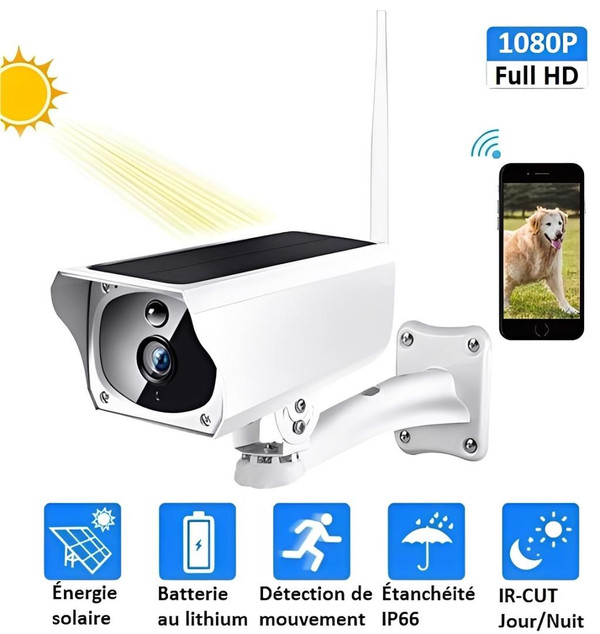 Caméra De Surveillance Sans Fil Solaire CameSafe™ zaxx