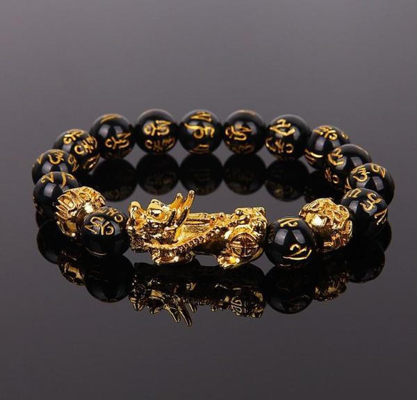 Bracelet en Obsidienne Noire Feng Shui zaxx