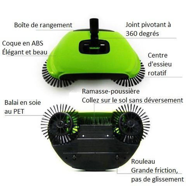 Dispositif de Balayage de Haute Technologie Nettoyant Sols zaxx