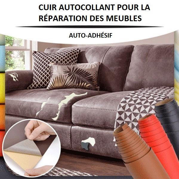 Cuir Élauto-adhésif pour la réparation de canapé, patch de meubles