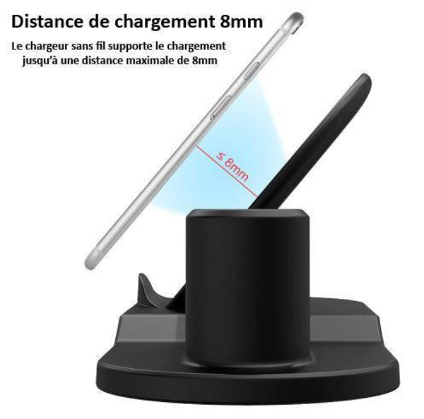 Chargeur sans fil 3 en 1 de Telephones, Montres et Airpods zaxx