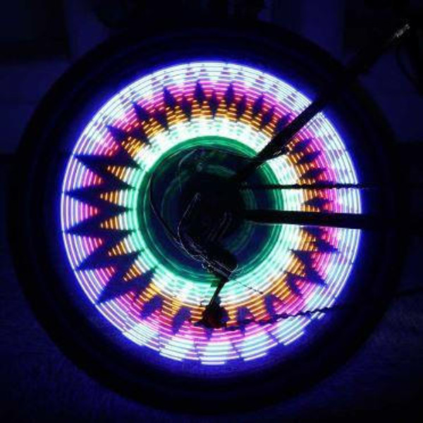 Roue De Vélo Aux Couleurs Vives Avec Un Rayon Lumineux Et Un Cadre Noir Ai  Génératif