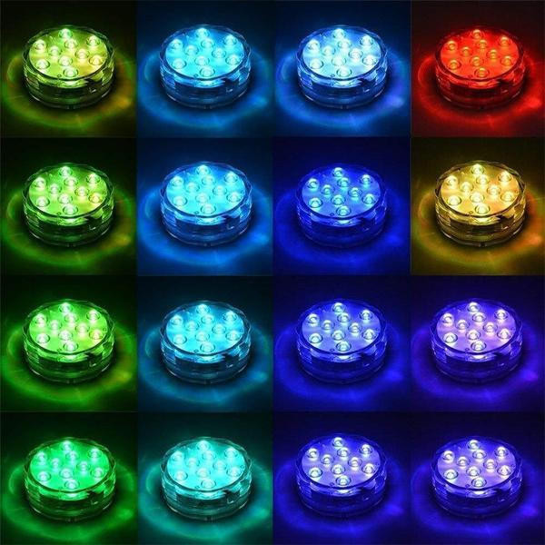 Lampes LED Submersibles lot de 4 zaxx