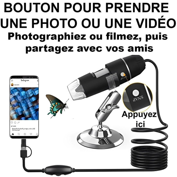 Microscope Numérique Portable 1080p zaxx