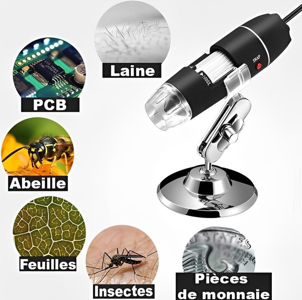 Microscope Numérique Portable 1080p zaxx