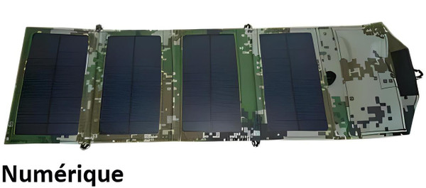 Chargeur de téléphone - panneau solaire portable 8W zaxx