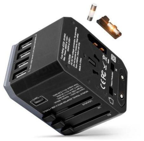 Power Adaptateur de voyage universel tout en un compatible avec