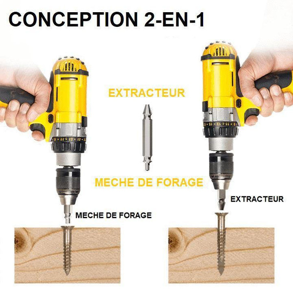 Extracteur De Vis De Premiere Qualite lot de 5 zaxx