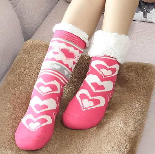 Chaussettes d'Intérieur En Laine Polaire Extra Chaude zaxx