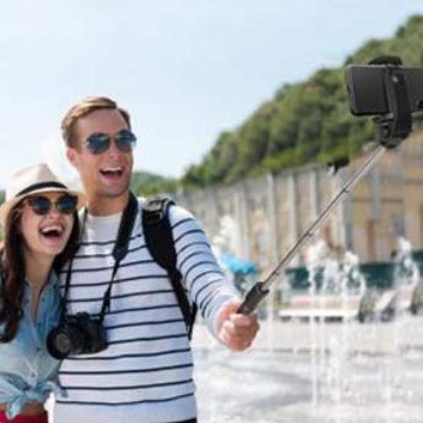 Perche a Selfie 4-en-1 avec Telecommande Bluetooth zaxx