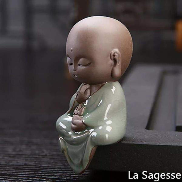 Petite Statue Bouddha en Ceramique zaxx