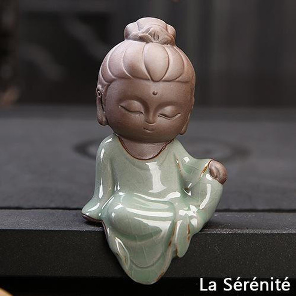 Petite Statue Bouddha en Ceramique zaxx