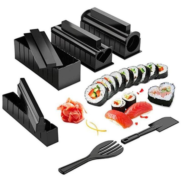 Kit Pour Faire Des Sushis à La Maison - 2 Moules Cylindriques (rose Et Vert) - Matériau Sans BPA, Facile à Utiliser Et à Nettoyer