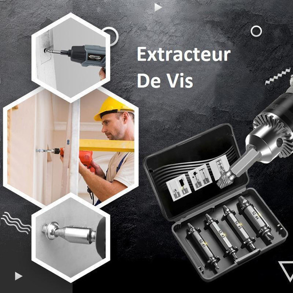 Extracteur De Vis cassee professionnel zaxx