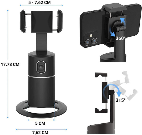 Support Telephone Rotatif Motorise zaxx