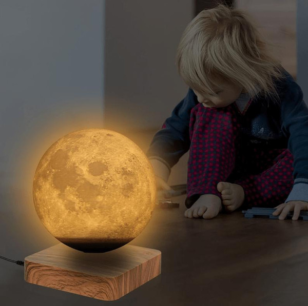 Lampe Lunaire Lumineuse en Levitation Magnetique zaxx