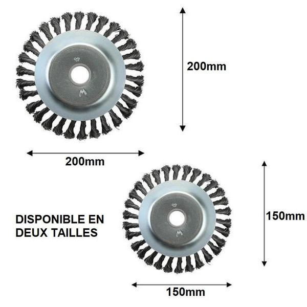 Tete Brosse Desherbage Pour Debroussailleuse zaxx