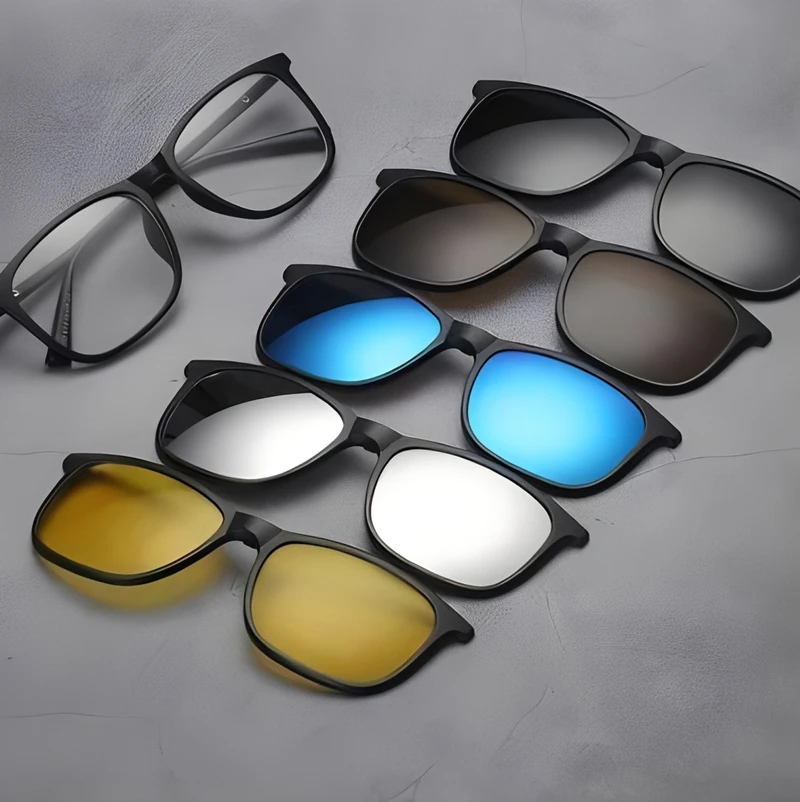 Tournevis De Précision 5-en-1 Magnétique SODIAL - Pour Lunettes Et Montres - Bleu