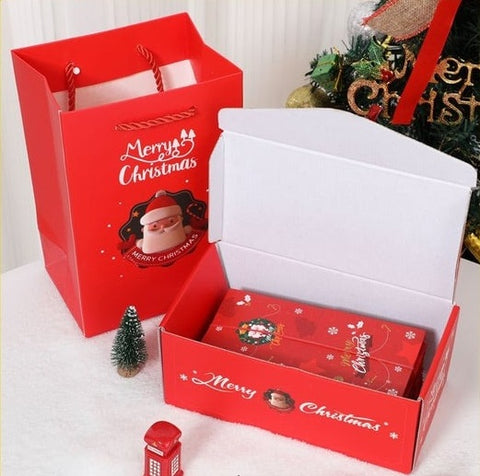 Coffret noël rouge cadeau,fait main,boite emballage cadeau noël