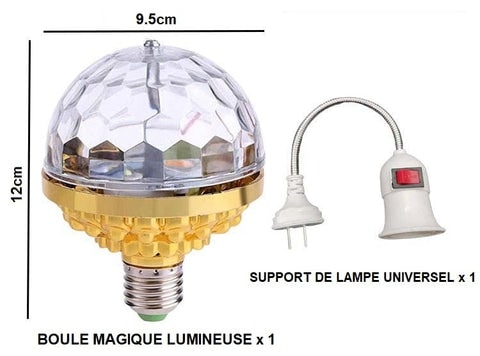 Acheter Ampoule LED rotative colorée pour scène, 2 pièces, lampe