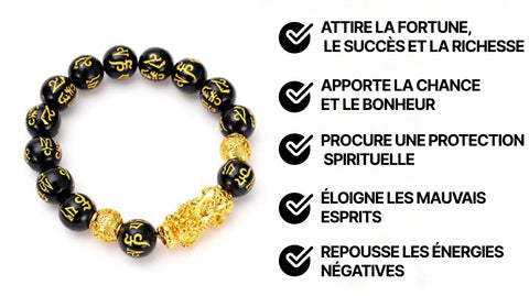 Bracelets Feng Shui avec mantra tibétain - chamane énergétique en  lithothérapie