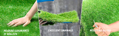 Rouleau de tapis de graines d'herbe, coussin biodégradable, solution de  culture de plantes de jardin, solution de croissance pour pelouses,  épandage